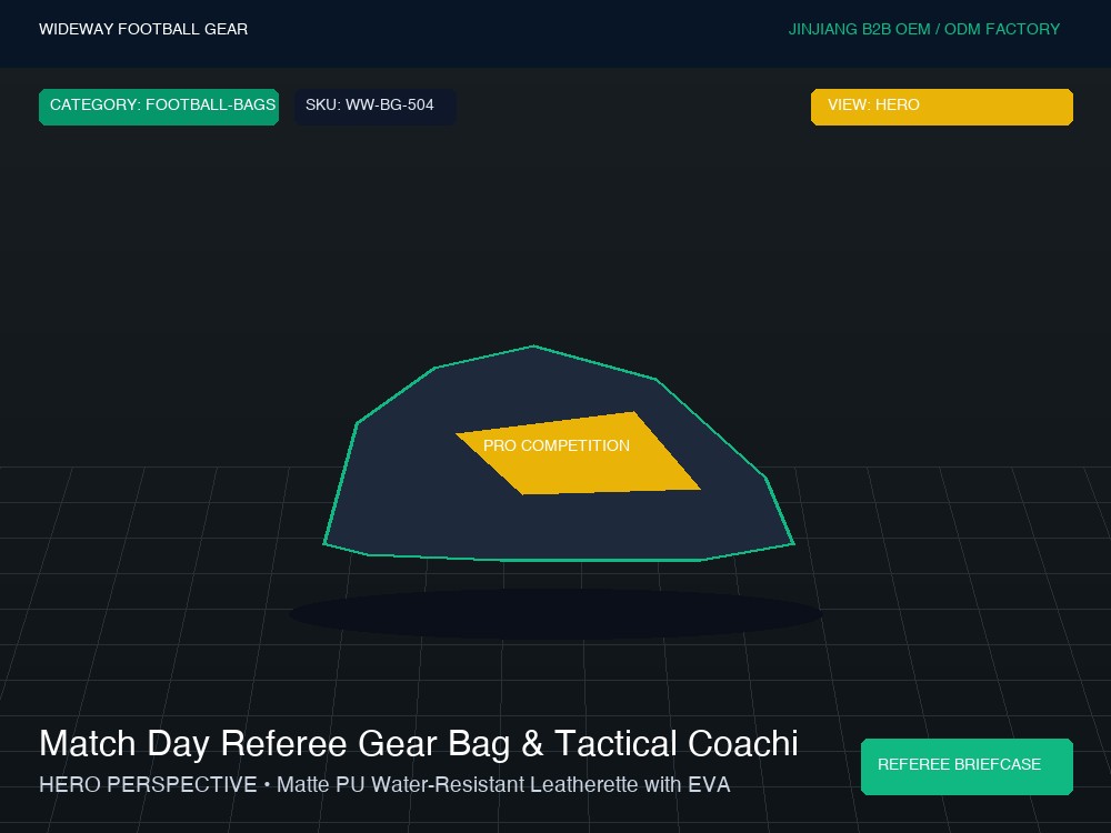 Match Day Referee Gear Bag & Tactical Coaching Organizer
