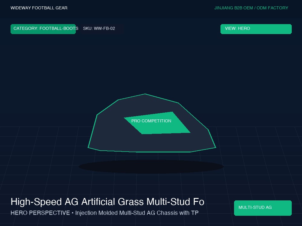 High-Speed AG Artificial Grass Multi-Stud Football Boots