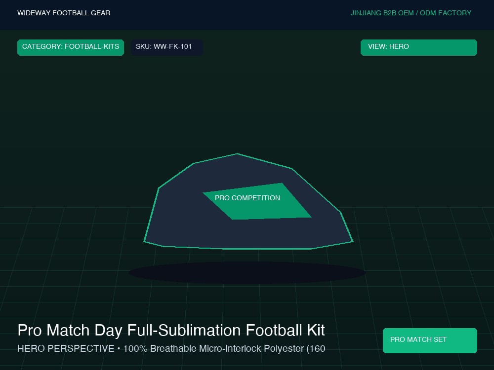Pro Match Day Full-Sublimation Football Kit (Jersey & Shorts)