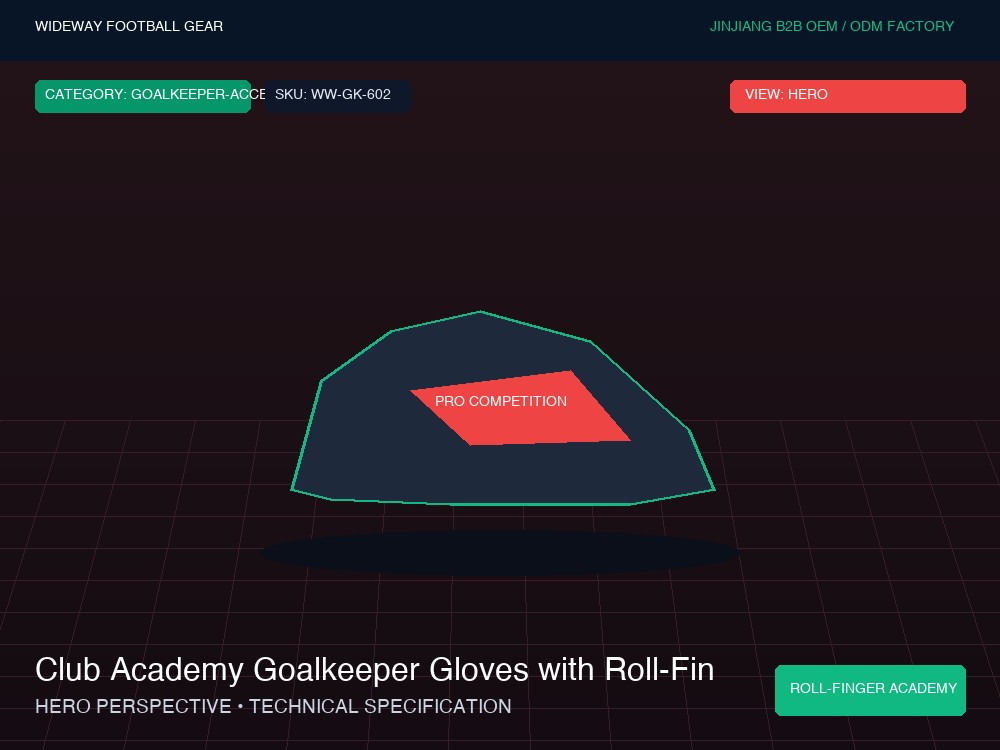 Club Academy Goalkeeper Gloves with Roll-Finger Cut